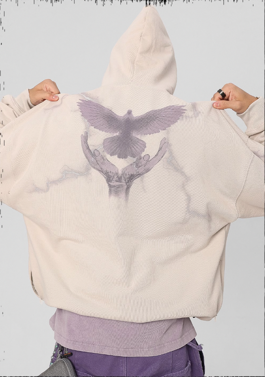 JHYQ Thunder Bird Printed Hoodie