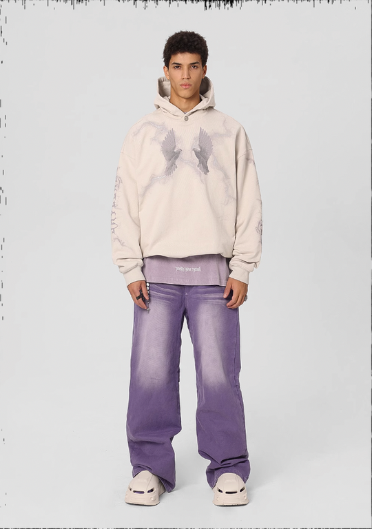 JHYQ Thunder Bird Printed Hoodie