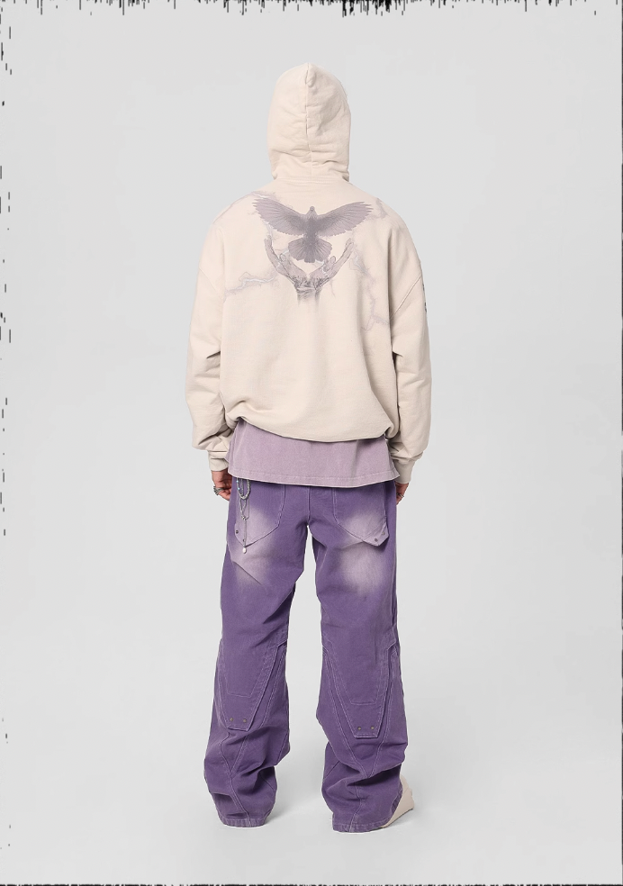 JHYQ Thunder Bird Printed Hoodie