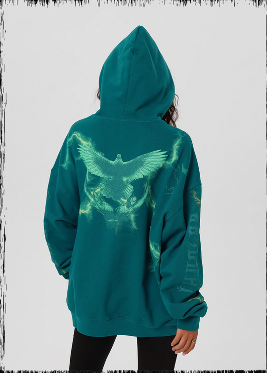 JHYQ Thunder Bird Printed Hoodie