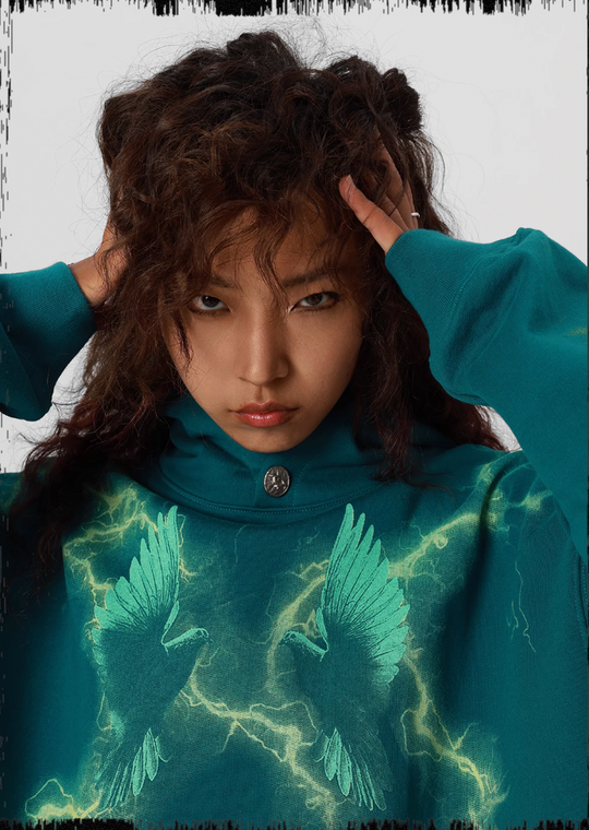 JHYQ Thunder Bird Printed Hoodie