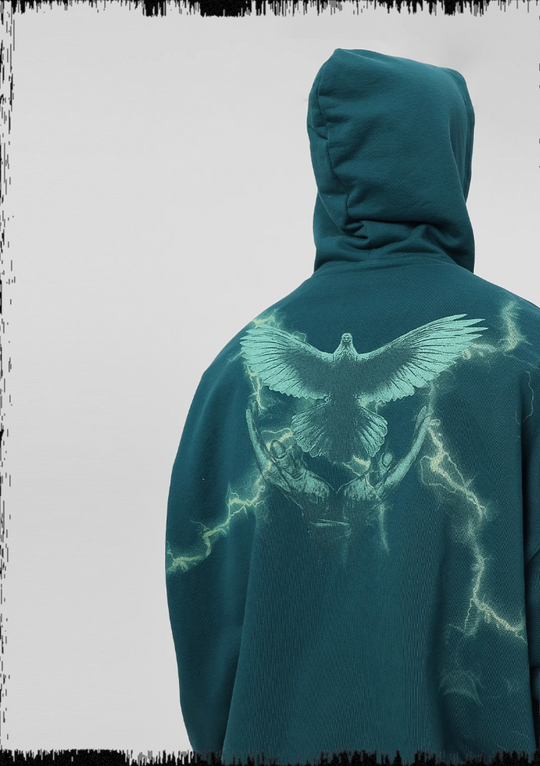JHYQ Thunder Bird Printed Hoodie