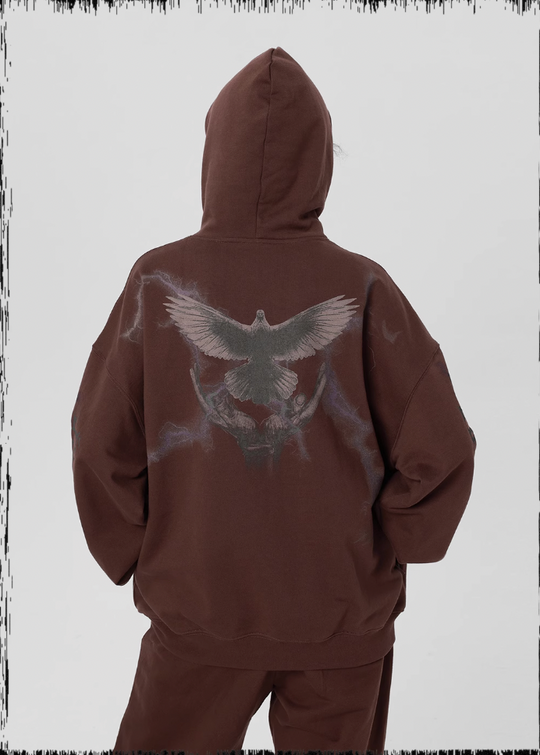 JHYQ Thunder Bird Printed Hoodie