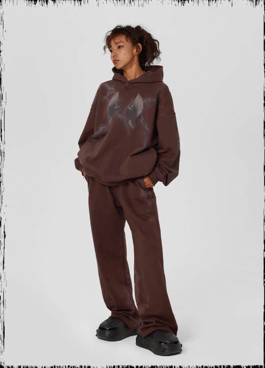 JHYQ Thunder Bird Printed Hoodie