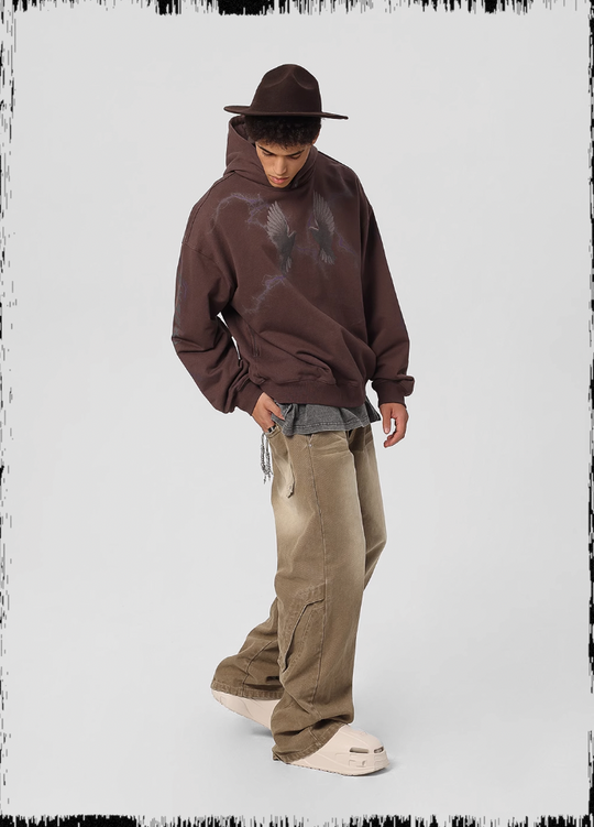 JHYQ Thunder Bird Printed Hoodie