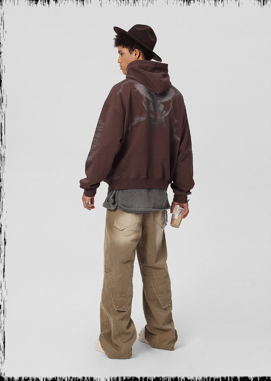 JHYQ Thunder Bird Printed Hoodie