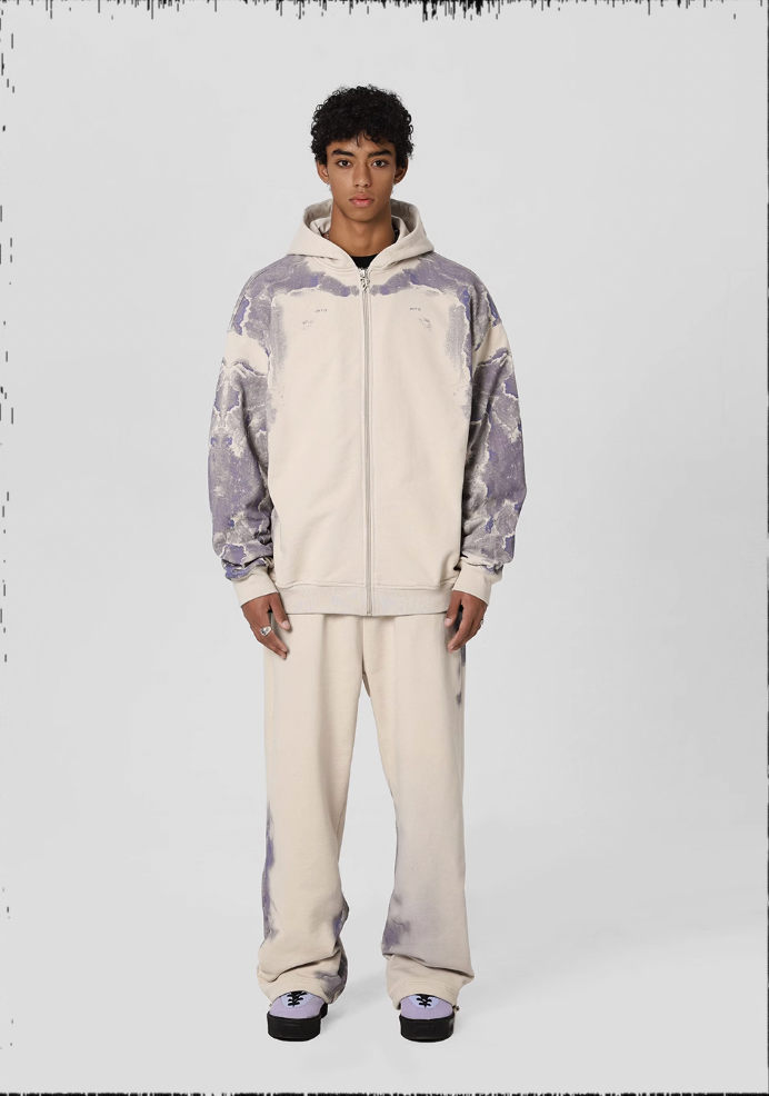 JHYQ Technology Pulp Printed Zipper Hoodie