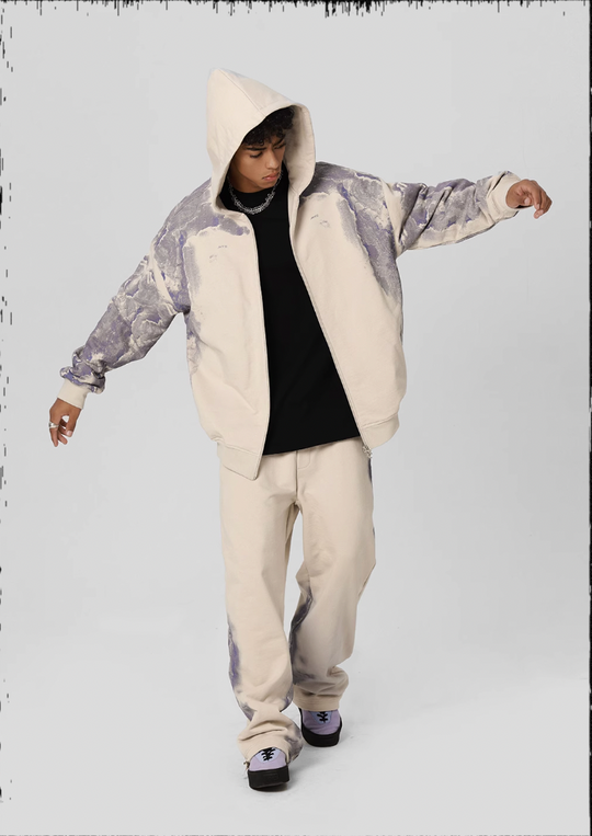 JHYQ Technology Pulp Printed Zipper Hoodie