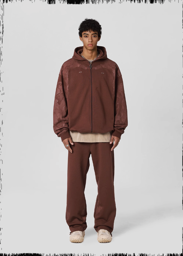 JHYQ Technology Pulp Printed Zipper Hoodie