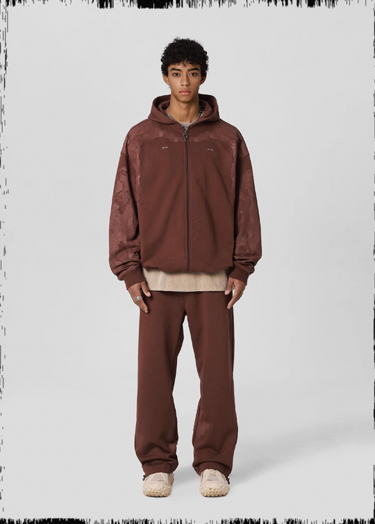 JHYQ Technology Pulp Printed Zipper Hoodie