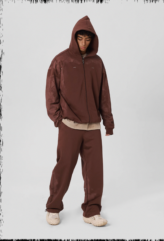 JHYQ Technology Pulp Printed Zipper Hoodie