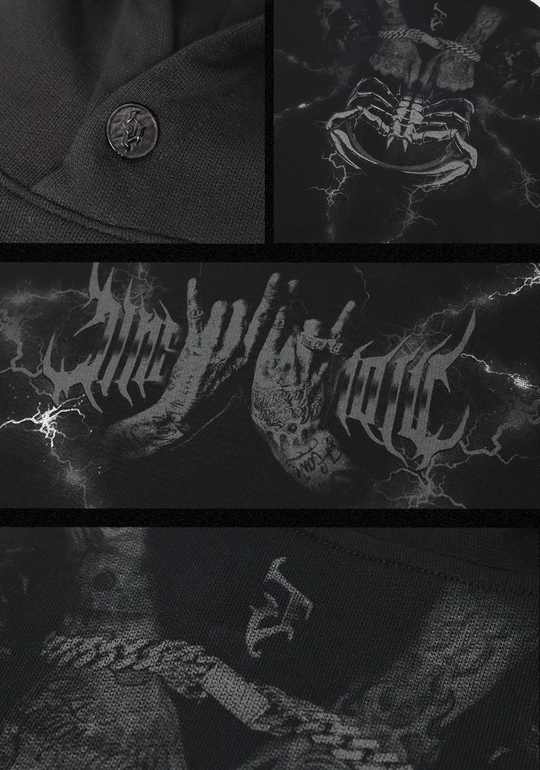 JHYQ Graffiti Print Hoodie