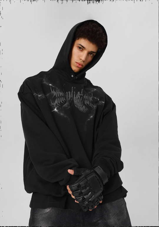 JHYQ Graffiti Print Hoodie
