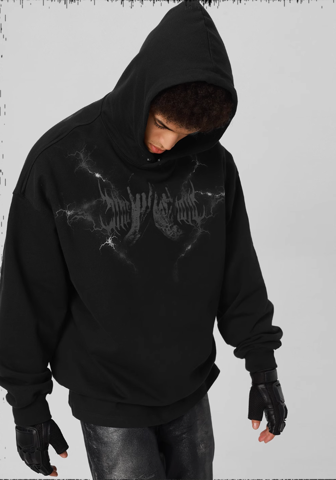 JHYQ Graffiti Print Hoodie
