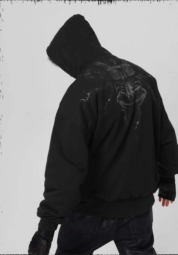 JHYQ Graffiti Print Hoodie