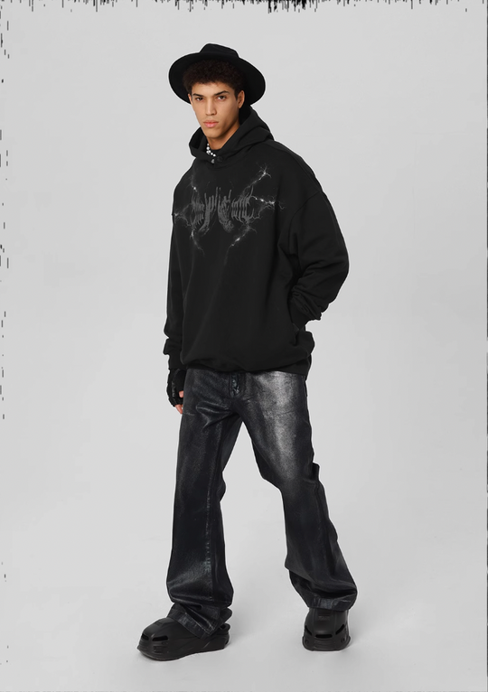 JHYQ Graffiti Print Hoodie