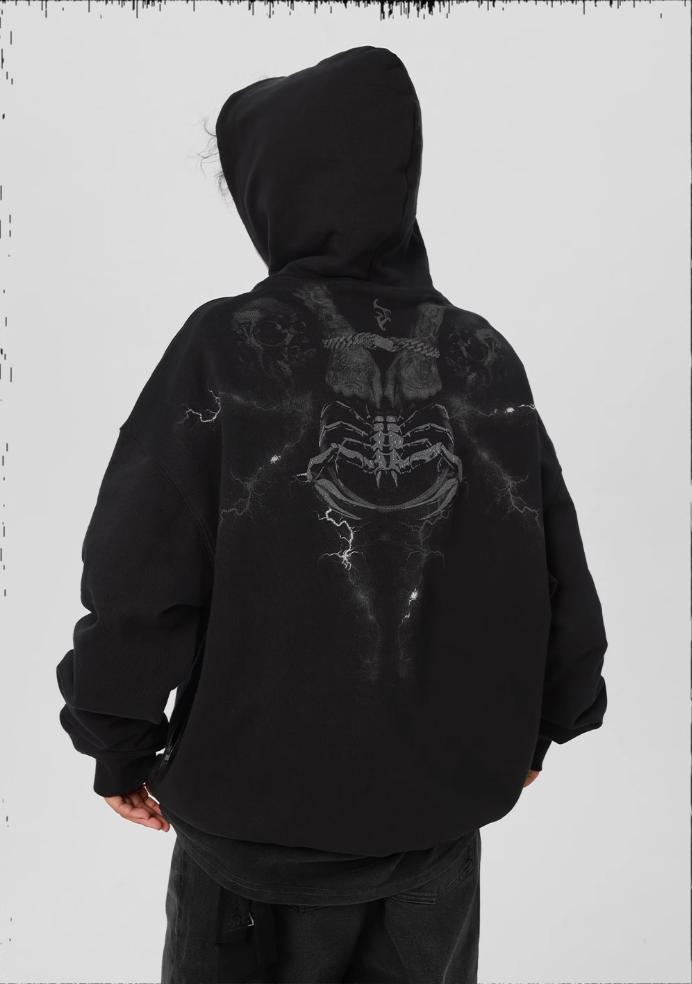 JHYQ Graffiti Print Hoodie