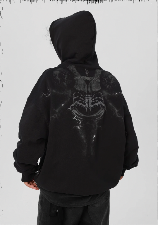 JHYQ Graffiti Print Hoodie