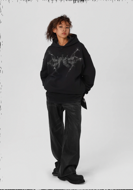 JHYQ Graffiti Print Hoodie