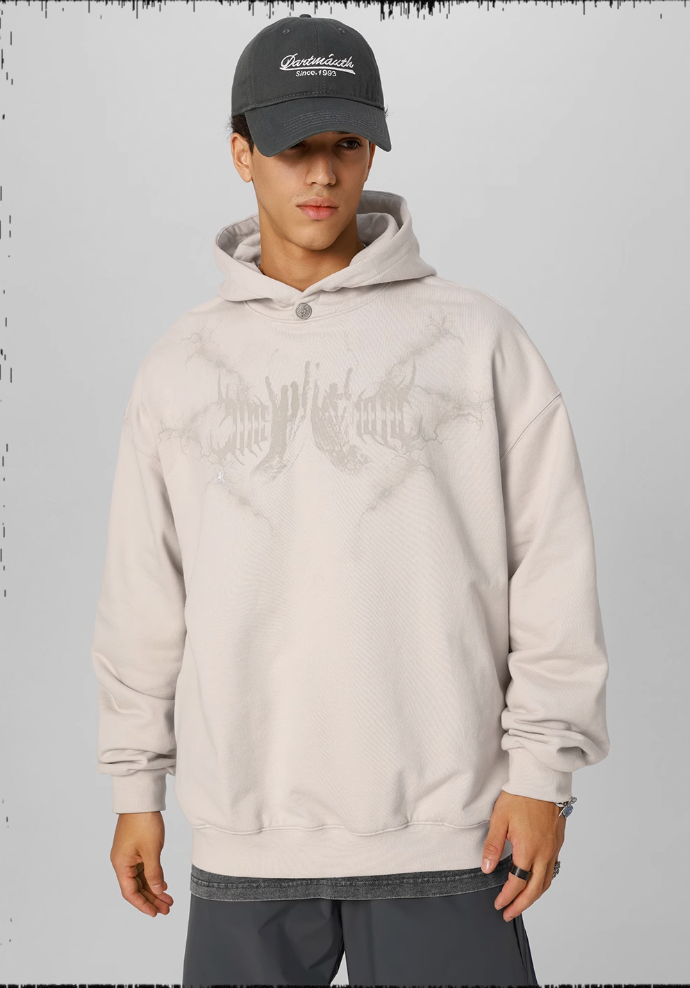 JHYQ Graffiti Print Hoodie