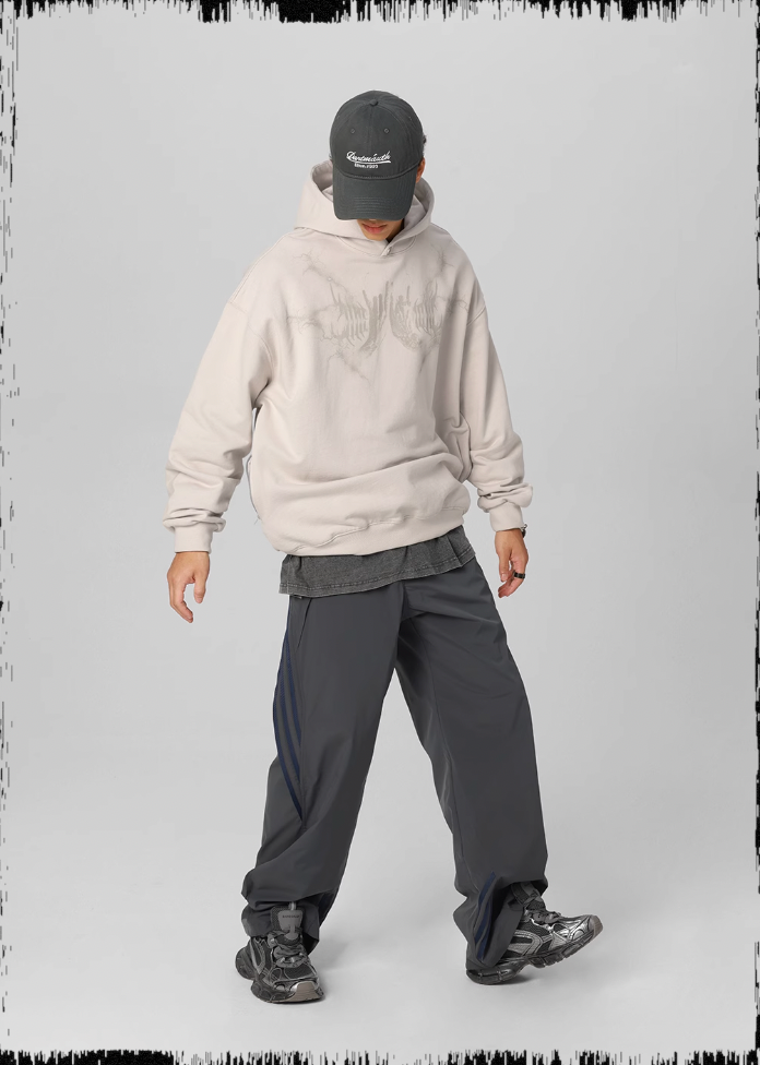 JHYQ Graffiti Print Hoodie