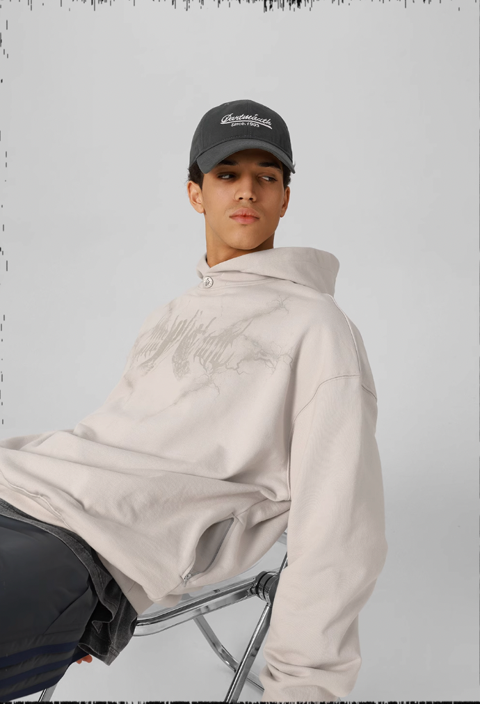 JHYQ Graffiti Print Hoodie