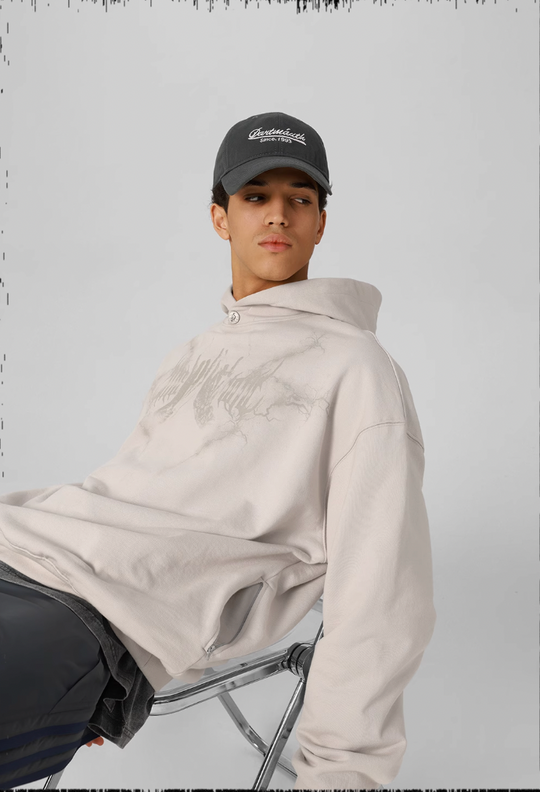 JHYQ Graffiti Print Hoodie