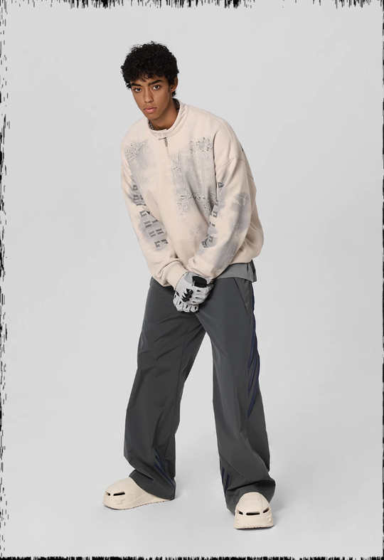 JHYQ Scrap Tech Printed Half Zip Sweatshirt