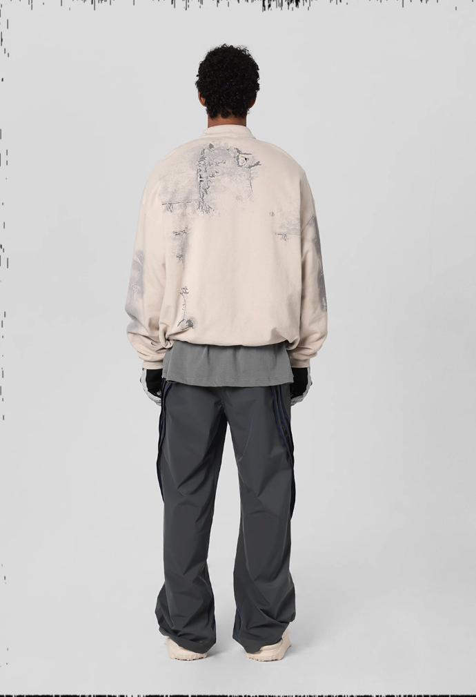 JHYQ Scrap Tech Printed Half Zip Sweatshirt