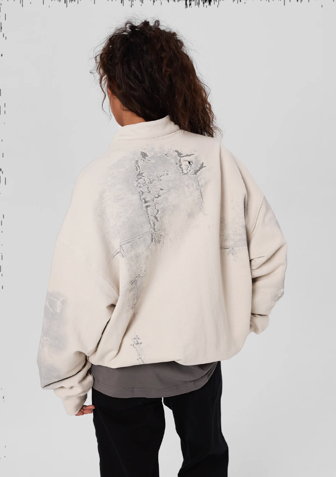 JHYQ Scrap Tech Printed Half Zip Sweatshirt