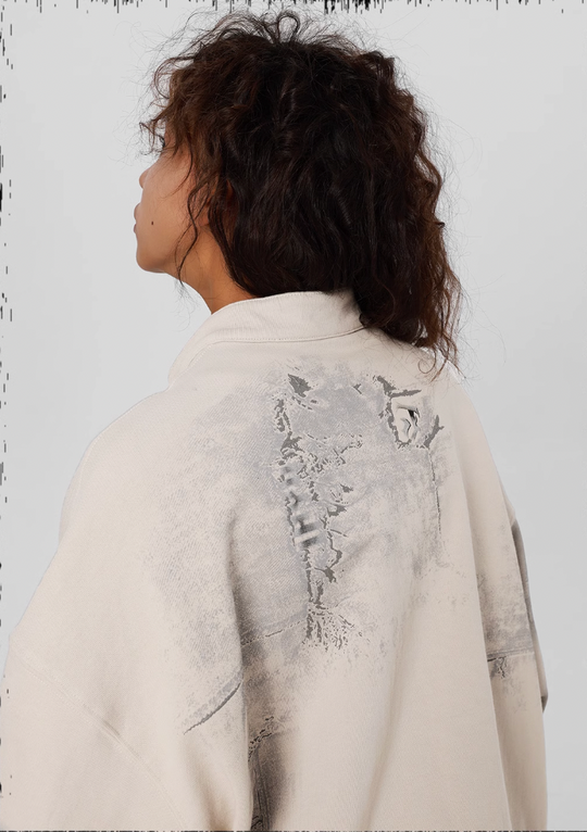 JHYQ Scrap Tech Printed Half Zip Sweatshirt