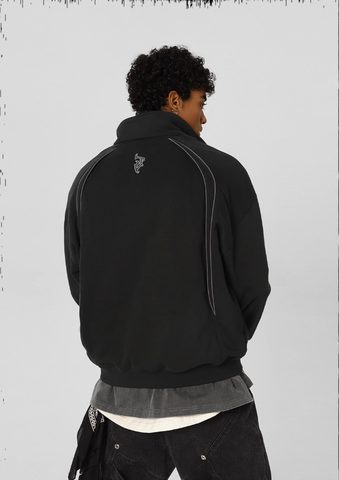 JHYQ 3D Arc Half Zip Sweatshirt