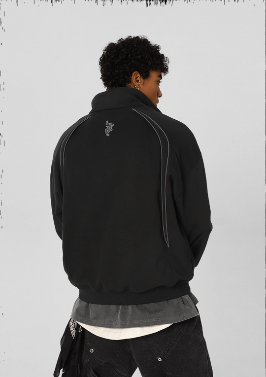 JHYQ 3D Arc Half Zip Sweatshirt