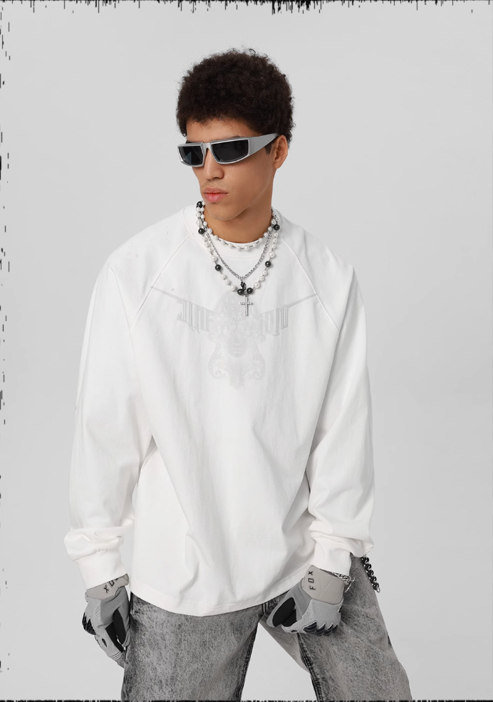 JHYQ 3D Stretch Printed Long Sleeved Tee