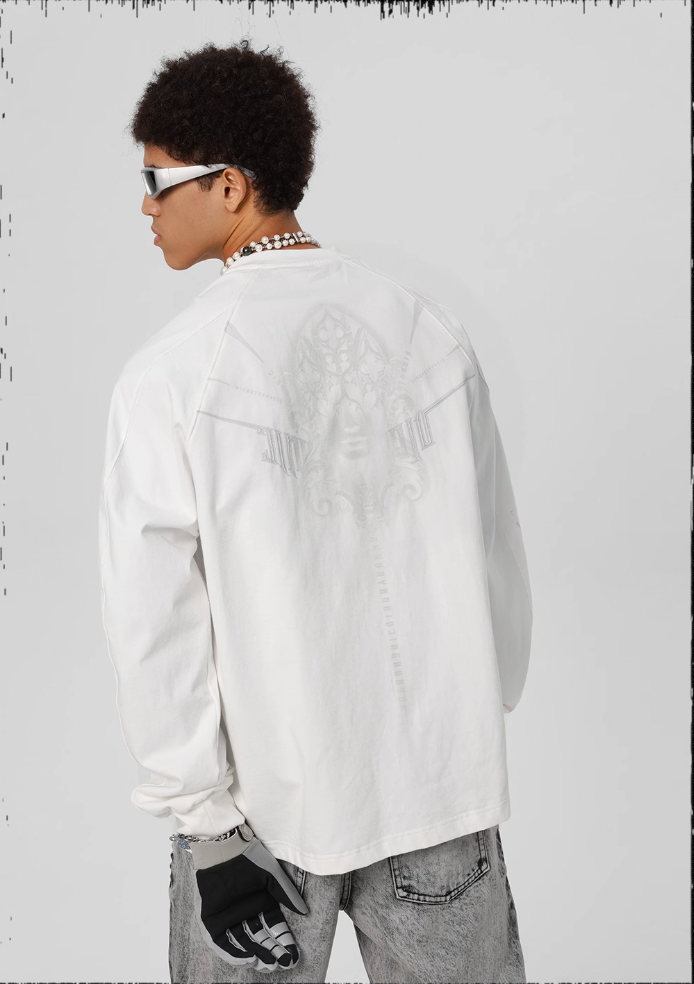 JHYQ 3D Stretch Printed Long Sleeved Tee