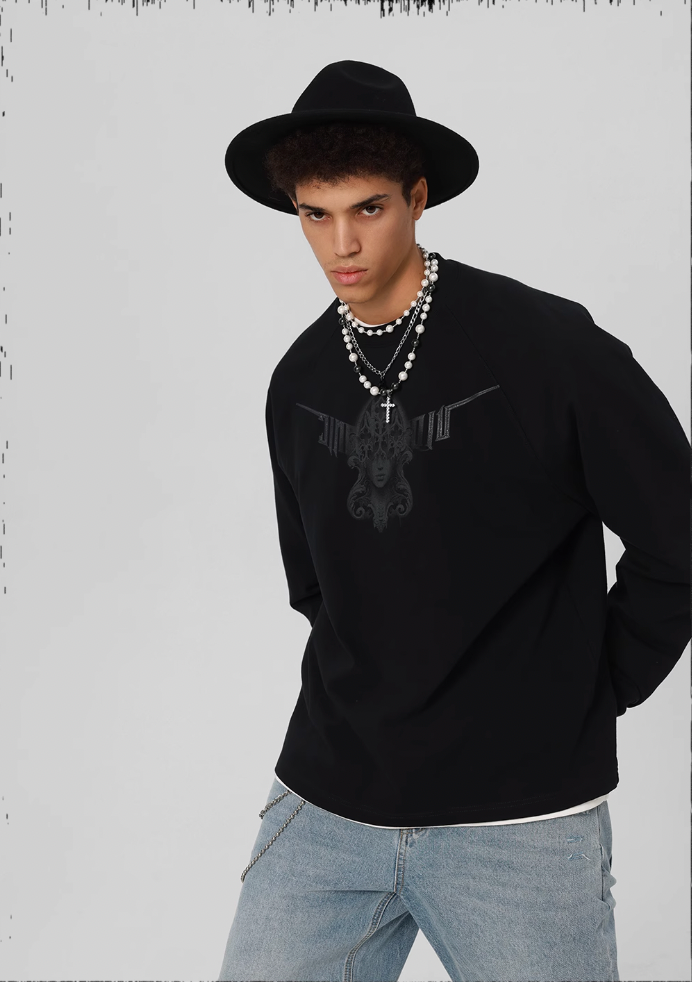 JHYQ 3D Stretch Printed Long Sleeved Tee