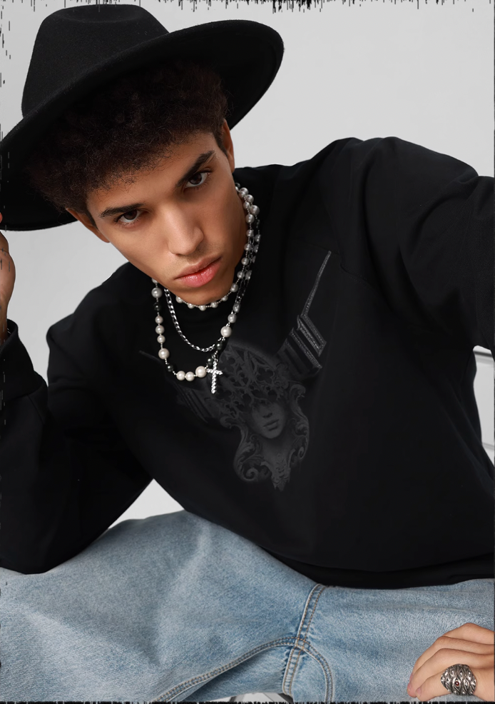 JHYQ 3D Stretch Printed Long Sleeved Tee