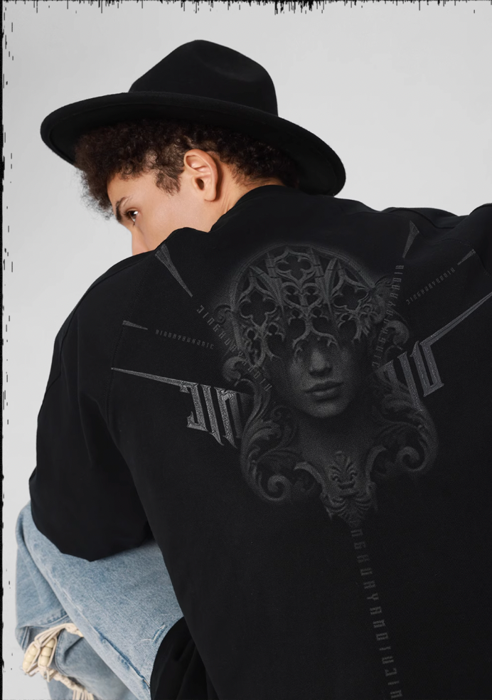 JHYQ 3D Stretch Printed Long Sleeved Tee