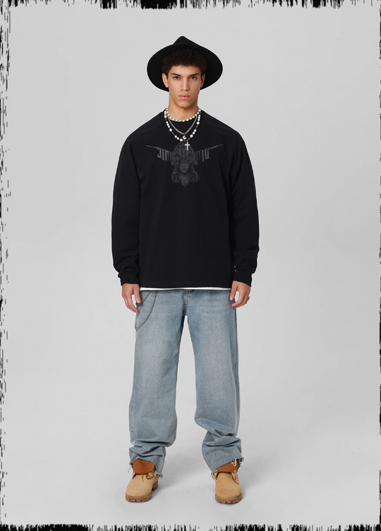 JHYQ 3D Stretch Printed Long Sleeved Tee