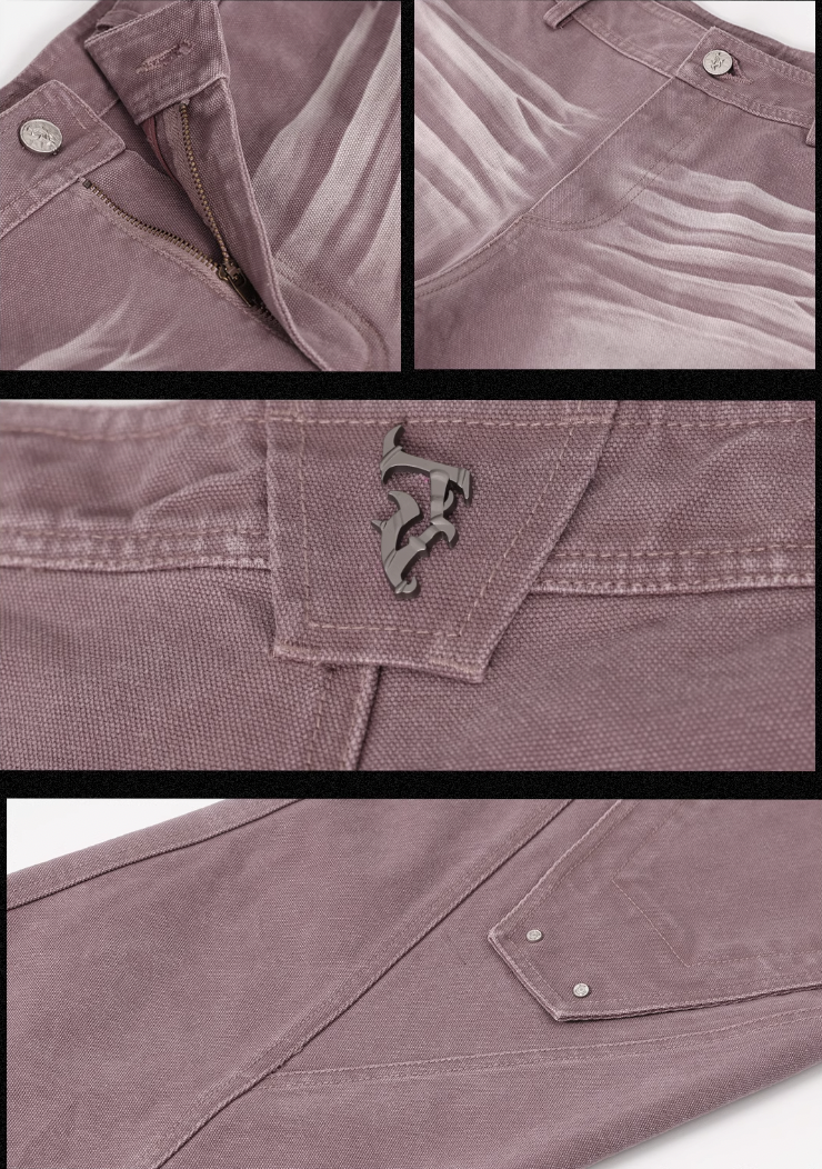 JHYQ Sand Washed Gradient Denim Jeans