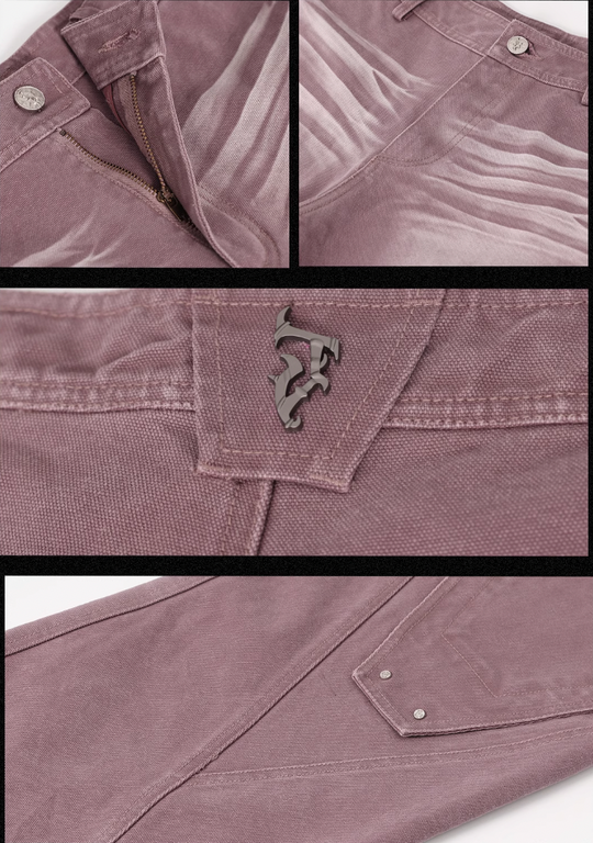 JHYQ Sand Washed Gradient Denim Jeans