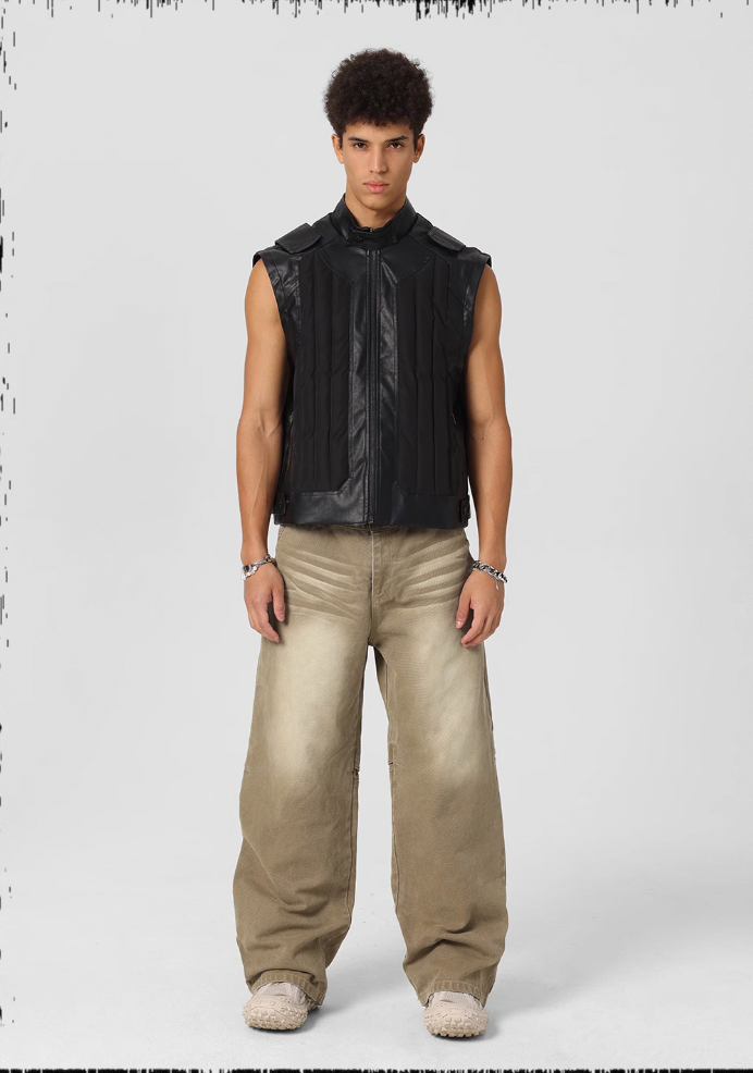 JHYQ Sand Washed Gradient Denim Jeans