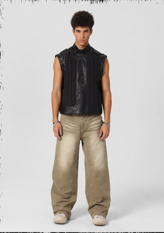 JHYQ Sand Washed Gradient Denim Jeans