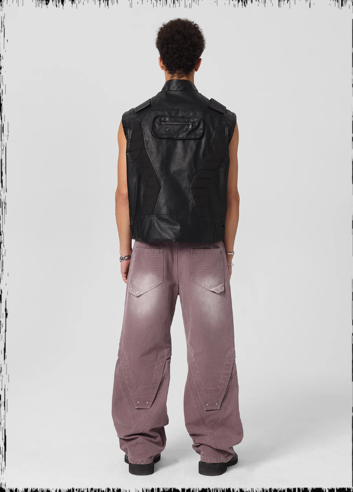 JHYQ Sand Washed Gradient Denim Jeans