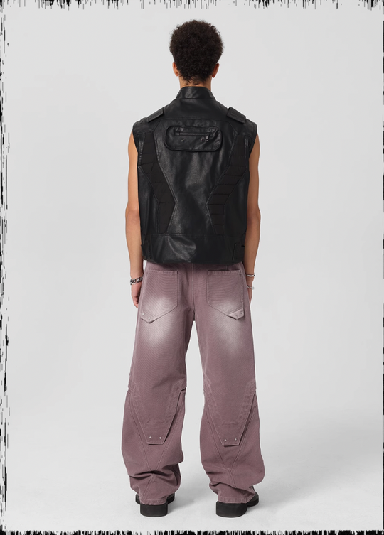 JHYQ Sand Washed Gradient Denim Jeans