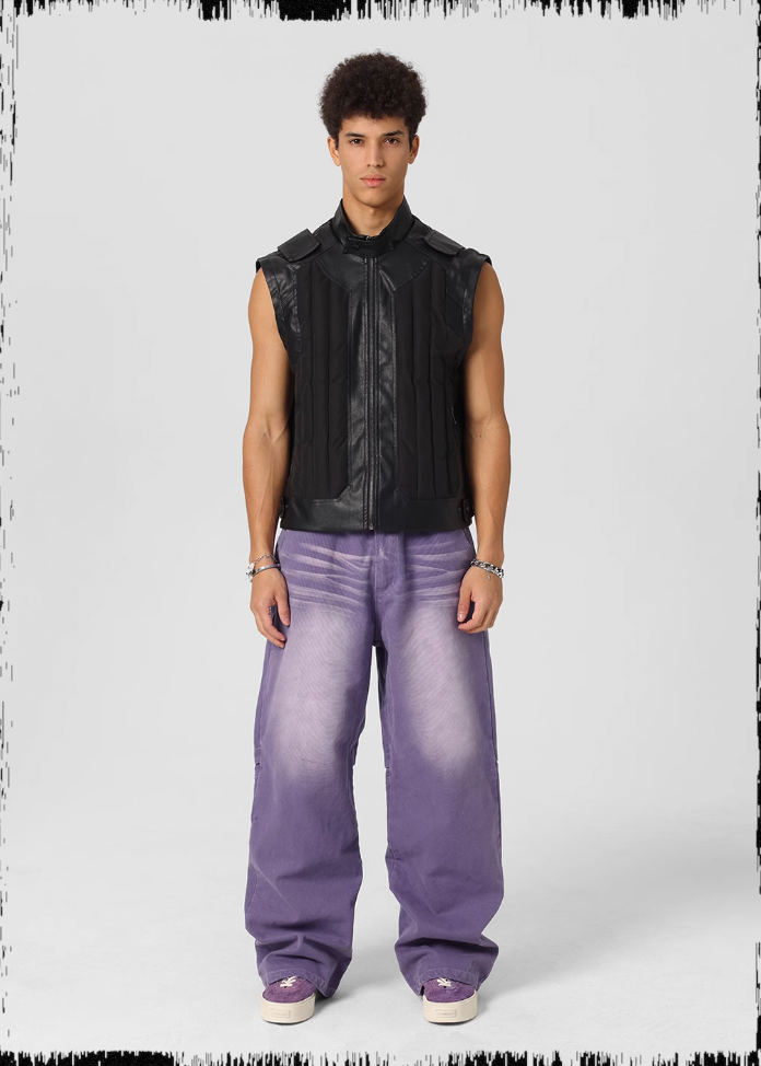 JHYQ Sand Washed Gradient Denim Jeans