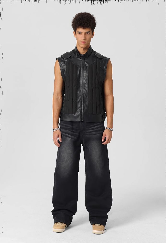 JHYQ Sand Washed Gradient Denim Jeans