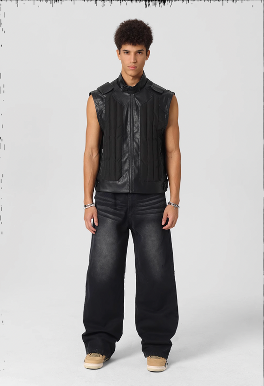 JHYQ Sand Washed Gradient Denim Jeans