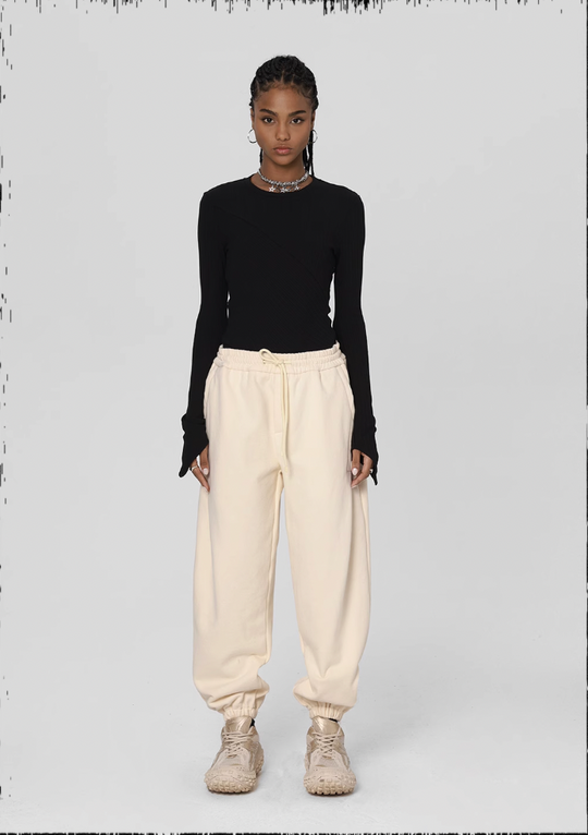 JHYQ Loose Embroidery Sweat Pants