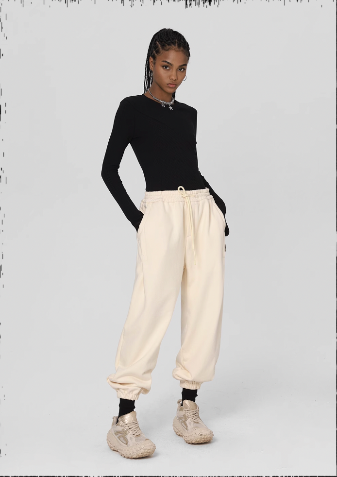 JHYQ Loose Embroidery Sweat Pants
